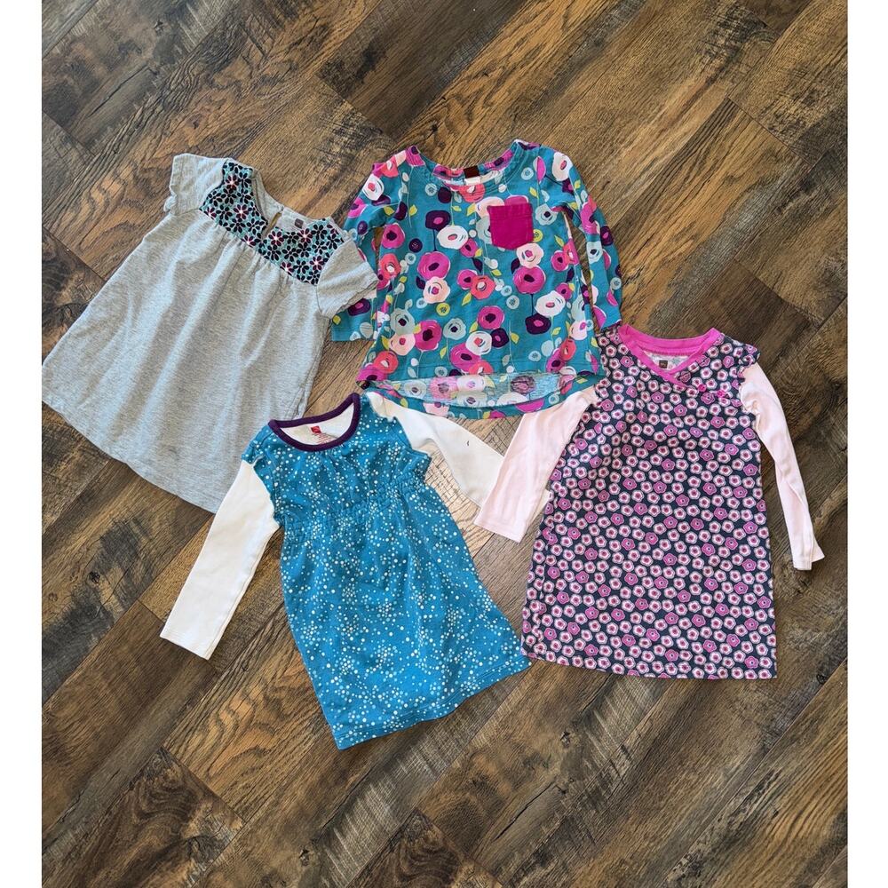 Bundle of TEA COLLECTION Toddler girl Dresses & Shirt (2T)